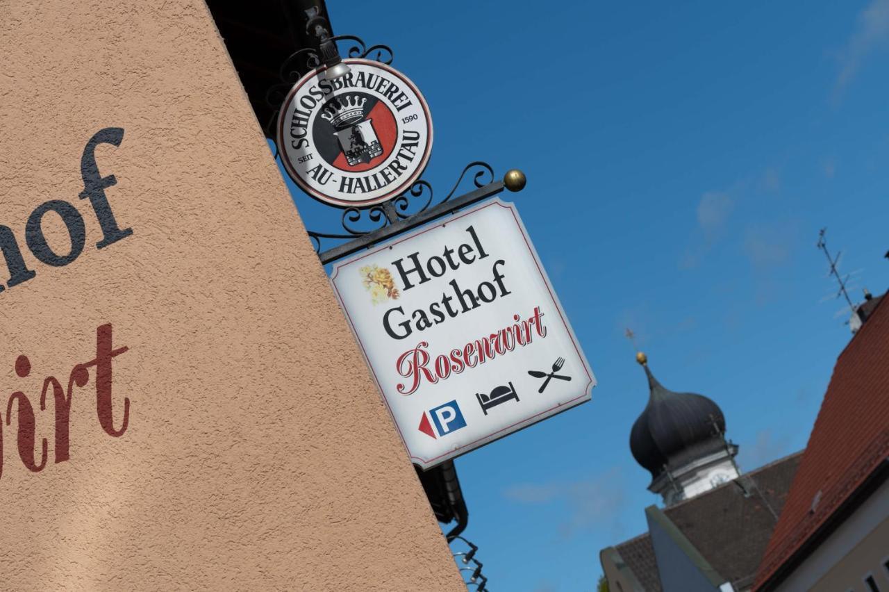 Hotel Gasthof Rosenwirt Au in der Hallertau Esterno foto